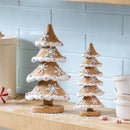 Baking Spirits Bright Table Décor Gingerbread Tree Resin Set