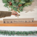 Evergreen Accessory,Wood Advent Calendar Table Decor with Movable Truck