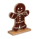 Baking Spirits Bright Table Décor Gingerbread Man Wood Set