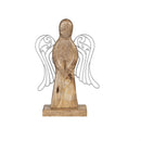 Nativity Table Décor Angel Wood and Metal Set