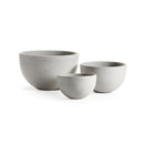 NAPA Home & Garden, FIBRESTONE MALIBU LOW BOWLS, SET OF 3