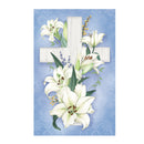 Cross Of Lilies Applique House Flag