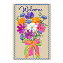 Wildflower Bouquet Applique Garden Flag