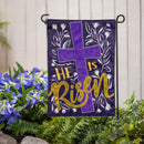 He Is Risen Applique Garden Flag