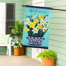Delft Daffodil Applique House Flag