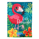 Winky Blinky Let's Flamingle Applique Lighted Garden Flag
