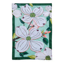 Dogwood Blossoms Applique Garden Flag