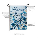 VivaStyle Gilded Meadow Burlap Garden Flag ONE
