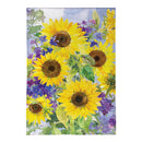 Sunflower Happiness Burlap Garden Flag