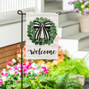 Eucalyptus Leaves Wreath Burlap Garden Flag