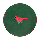 Cardinal Holly Felt RD Placemat