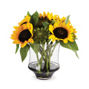 NAPA Home & Garden, SUNFLOWER ARRANGEMENT IN VASE 18"