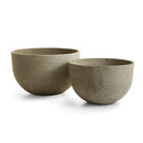 NAPA Home & Garden, CONCRETELITE JESSE WIDE POTS, SET OF 2