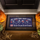 Montreal Canadiens Flocked Coir Halloween Sassafras Switch Mat, 22"x10"
