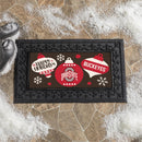 Ohio State University Holiday Flocked Coir Sassafras Switch Mat, 22"x10"