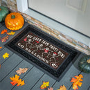 University of Georgia Flocked Coir Halloween Sassafras Switch Mat, 22"x10"