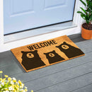 High Country Bear Trio Coir Mat, "Welcome", 28"x16"