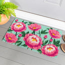 Vibrant Peonies Coir Mat