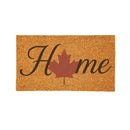 Canada Strong Maple Leaf Coir Mat, "Home", 28"x16"