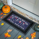 Atlanta Braves Flocked Coir Halloween Sassafras Switch Mat, 22"x10"