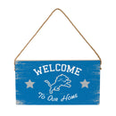 Detroit Lions Wood Wall Sign, 6x11