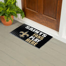 New Orleans Saints Fan PVC Mat, 28"x16"