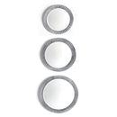 Napa Home Garden, SCALLOPED TIN MIRRORS ,SET OF 3