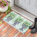 Spring Topiary Embossed Mat