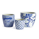 NAPA Home & Garden, BARCLAY BUTERA DYNASTY FLOWER POTS, SET OF 3
