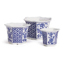 NAPA Home & Garden, BARCLAY BUTERA DYNASTY FLARED POTS, SET OF 3