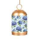 VivaStyle Garden Bell, Printed Bell, Hydrangea, Asst of 2, 10"H