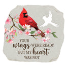 Memorial Garden Stone, Cut Out Square Cardinal
