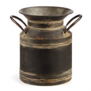 Napa Home Garden, PARIS VINTAGE 12" TIN JUG RSTD BLK