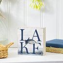 Lake Living Wooden Plock Lake Fish 6x6"