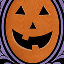 Haunted House Pumpkin Moire Flag Garden
