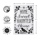 Home Sweet Haunted Home Moire Flag Garden