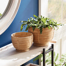 NAPA Home & Garden, CANE RATTAN DECORATIVE FOOTED BOWLS, SET OF 2,N2DB01
