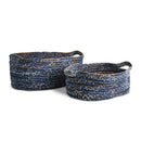 NAPA Home & Garden, DENIM OVAL BASKETS, SET OF 2
