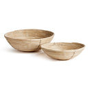 NAPA Home & Garden, CANE RATTAN LOW BOWLS, SET OF 2