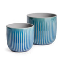 NAPA Home & Garden, ALBA POTS BLUE, SET OF 2