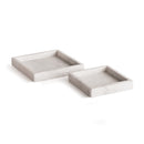 NAPA Home & Garden, AMANI SQUARE MARBLE TRAYS SMALL, SET OF 2