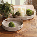 NAPA Home & Garden, BURMA RATTAN ROUND OTTOMAN TRAYS SMALL, SET OF 2,N4TN06WH