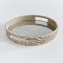 NAPA Home & Garden, BURMA RATTAN ROUND SERVING TRAY