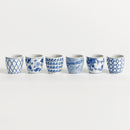 BARCLAY BUTERA DYNASTY MINI FLOWER POTS, SET OF 6
