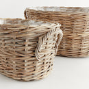 NAPA Home & Garden, NORMANDY OVAL BASKET PLANTERS, SET OF 2