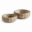 NAPA Home & Garden, NORMANDY LOW BASKET PLANTERS, SET OF 2