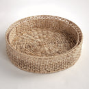 JULIET ABACA ROUND TRAYS, SET OF 2
