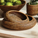 NAPA Home & Garden, BURMA RATTAN SHALLOW DISPLAY BOWLS, SET OF 2