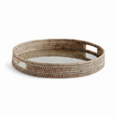 NAPA Home & Garden, BURMA RATTAN ROUND SERVING TRAY LARGE