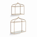 NAPA Home & Garden, ABBEY MIRRORED WALL SHELVES, SET OF 2